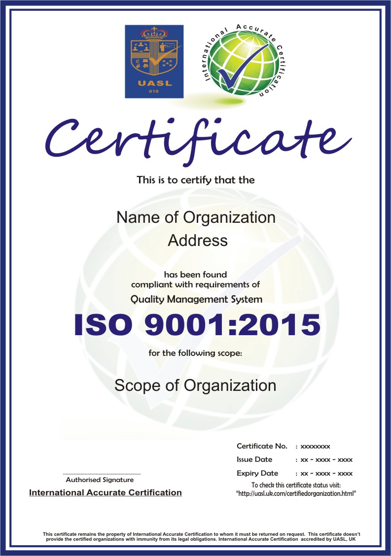 Certification